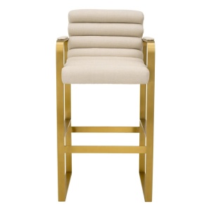 Scaun de bar elegant design LUX Olsen, scalea sand - Img 4