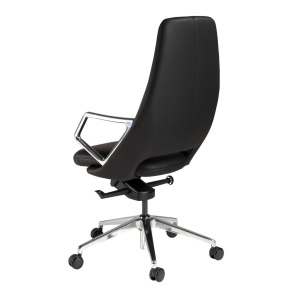 Scaun de birou modern piele sintetica Black - Img 5