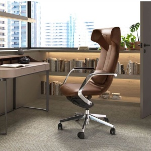 Scaun de birou modern piele sintetica Brown