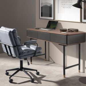 Scaun de birou pivotant design LUX Grey - Img 7