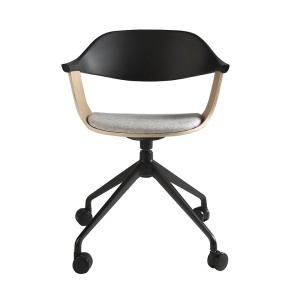 Scaun de birou pivotant design modern Gris-Negro - Img 5