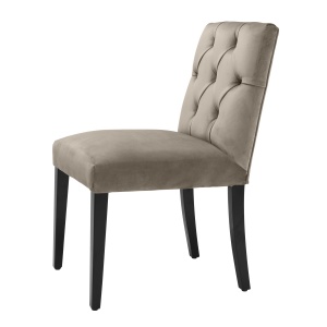 Scaun design elegant LUX Atena, catifea gri 113840 HZ - Img 4