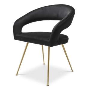 Scaun design elegant LUX Bravo, roche negru 116145 HZ