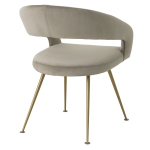 Scaun design elegant LUX Bravo, savona greige 116144 HZ - Img 3