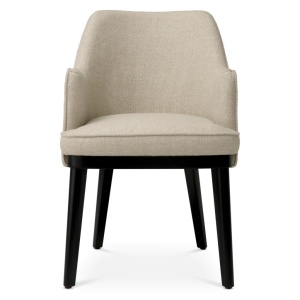 Scaun design elegant LUX Lavinia, Renato ecru/ negru - Img 3