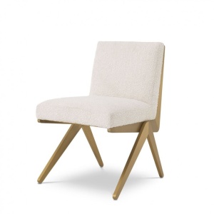 Scaun design LUX Fico boucle crem 114716 HZ