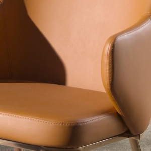Scaun design LUX, Metal, Piele Sintetica 4162 - Img 7