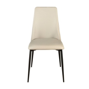 Scaun design LUX, Metal, Piele Sintetica, Sand - Img 5