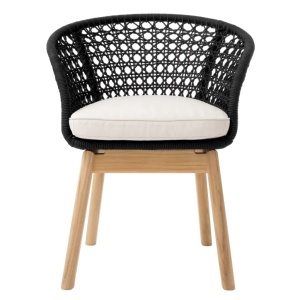 Scaun design natural pentru interior si exterior Trinity - Img 4