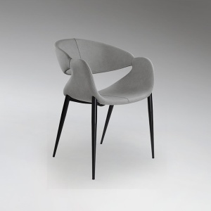 Scaun dining design elegant Giro gri - Img 4
