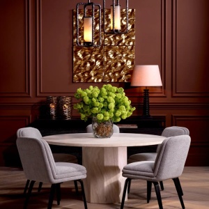 Scaun dining design LUX Lucia, Fisher grey - Img 4