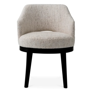 Scaun dining design LUX Sofia, Seashell off white - Img 3