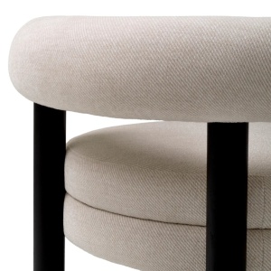 Scaun dining elegant design LUX Zoey, Fisher sand - Img 2