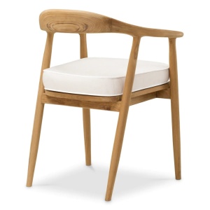 Scaun elegant design LUX Beale natur/ off-white - Img 4