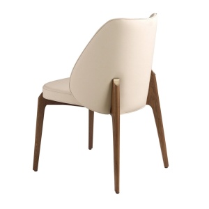Scaun Lux tapitat cu piele sintetica Cream - Img 8