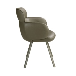 Scaun modern design italian Olive green - Img 3