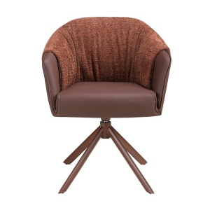 Scaun modern pivotant Copper-brown - Img 6