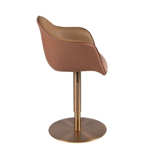 Scaun pivotant cu inaltime reglabila Stool maro - Img 3