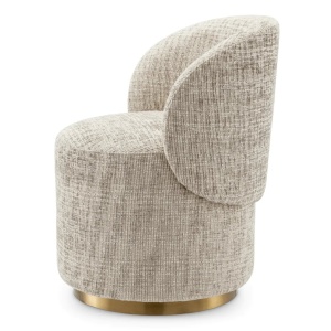 Scaun pivotant modern design LUX Chair Greer, Creststone beige - Img 5