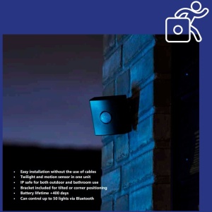 Senzor de miscare si lumina amurg pentru iluminat inteligent cu baterii IP54 Smart White 220934 universul-luminii.ro