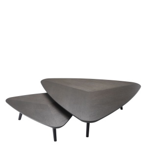 Set 2 masute de cafea din lemn design elegant LUX Lauren 113839 HZ - Img 2