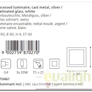 Set 3 spot incastrabile GLENN 87027 EL 183654 universul-luminii.ro