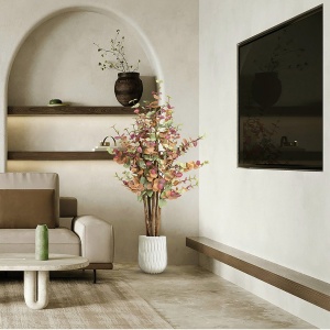 Set de 2 plante artificiale, Eucalipt colorat H-125cm - Img 2
