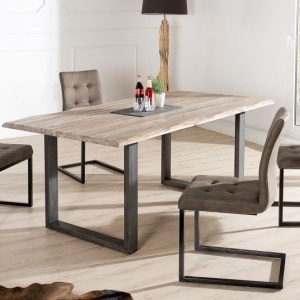 Set de 2 scaune aspect vintage Oxford antik taupe - Img 6