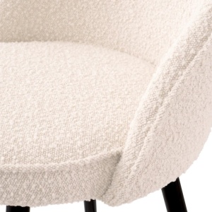 Set de 2 scaune de bar pivotante, design LUX, Bar Stool Cooper crem - Img 5