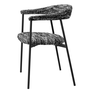 Set de 2 scaune design LUX Julio, Boucle sonata black - Img 6