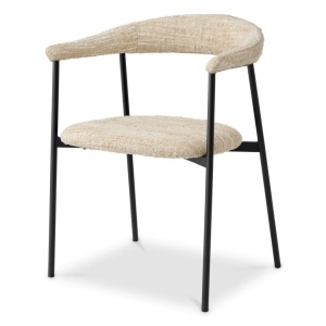Set de 2 scaune design LUX Julio, Boucle sonata cream - Img 5
