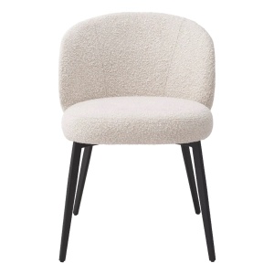 Set de 2 scaune design LUX Lloyd, boucle crem - Img 3