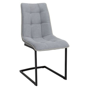 Set de 2 scaune elegante Miami, gri deschis vintage A-38500 VC