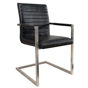 Set de 2 scaune moderne, dining sau birou, Imperial negru antic A-37079 VC