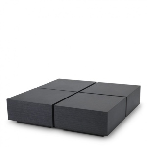 Set de 4 masute de cafea moderne design minimalist Puro gri 114435 HZ