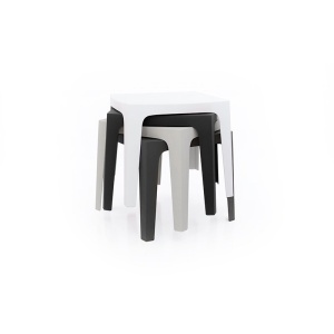 Set de 4 Mese moderne de exterior / interior design premium SOLID TABLE Vondom