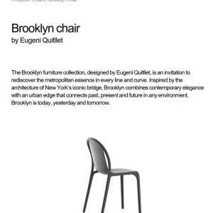Set de 4 Scaune de exterior / interior design modern premium BROOKLYN CHAIR 65037 Vondom - Img 8