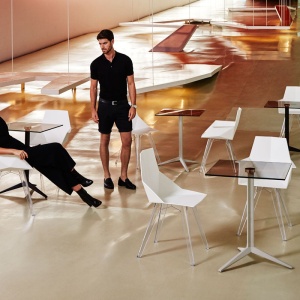 Set de 4 Scaune de exterior / interior design modern premium FAZ CHAIR 54062 Vondom - Img 5