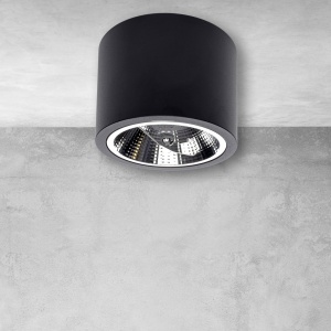 Spot aplicat design modern REDONDO negru 106954 universul-luminii.ro