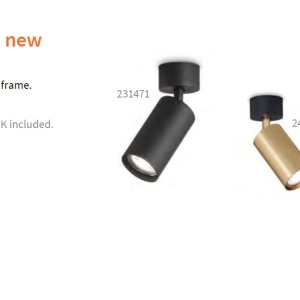 Spot aplicat directionabil DYNAMITE PL1 BIANCO 231495 IDL 81684 universul-luminii.ro