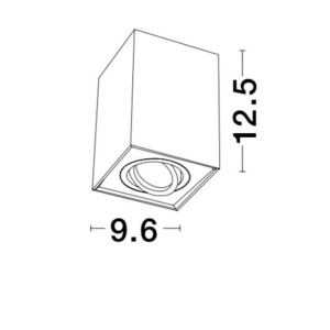 Spot aplicat directionabil RENDE negru NVL-820203 - Img 4