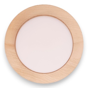 Spot aplicat LED fabricat manual din lemn OKIO - Img 3