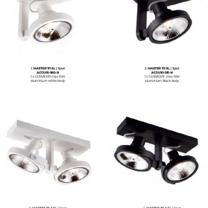 Spot aplicat tavan directionabil design modern MASTER 111 SL alb - Img 3