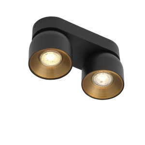 Spot aplicat tavan directionabil Pitcher 2L negru - Img 1