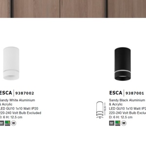 Spot aplicat tavan / plafon design modern ESCA alb - Img 5
