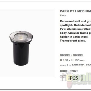 Spot exterior incastrabil IP65 PARK PT1 MEDIUM 032825 48014 universul-luminii.ro