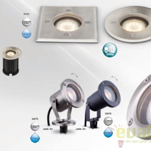 Spot incastrabil de exterior din otel inoxidabil GU10 si protectie IP67 STYLE II 31101 GL 183534 universul-luminii.ro