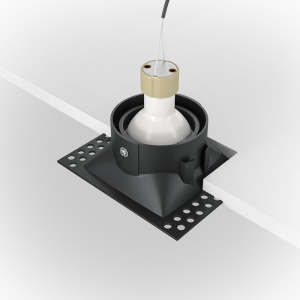 Spot incastrabil design tehnic Dot negru 11,2x11,2cm 172484 universul-luminii.ro