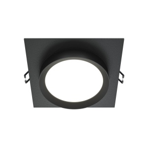 Spot incastrabil design tehnic Loop negru 11x11cm - Img 1