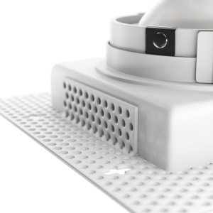 Spot incastrabil directionabil design tehnic Atom alb 13x13cm 55834 universul-luminii.ro